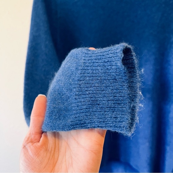 Oats Cashmere by Debra Hayburn Mimosa Blue High Low  Excellent Condition M - Picture 7 of 8